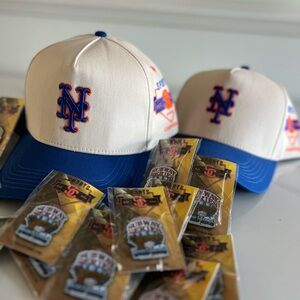 Kids New York Baseball Cap - Blue and White